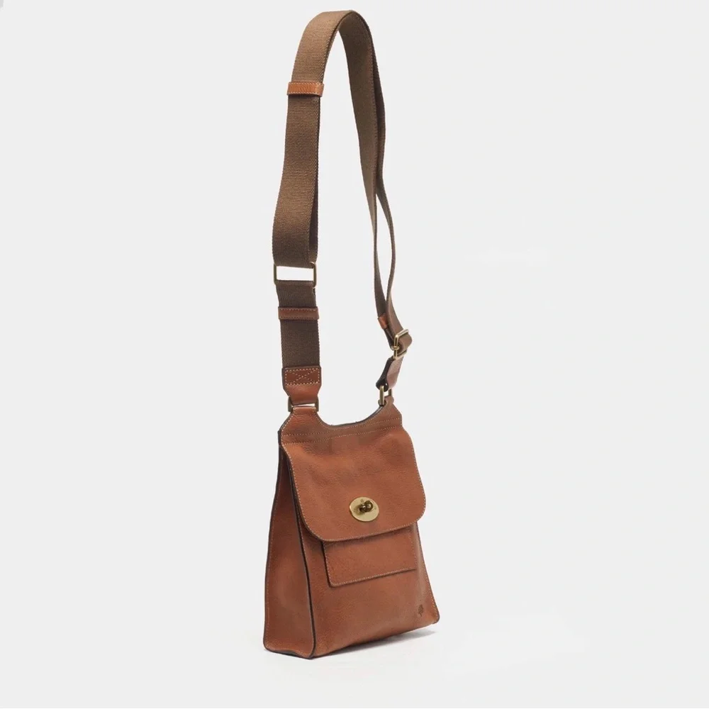 Mulberry Antony Brown Leather Messenger Bag